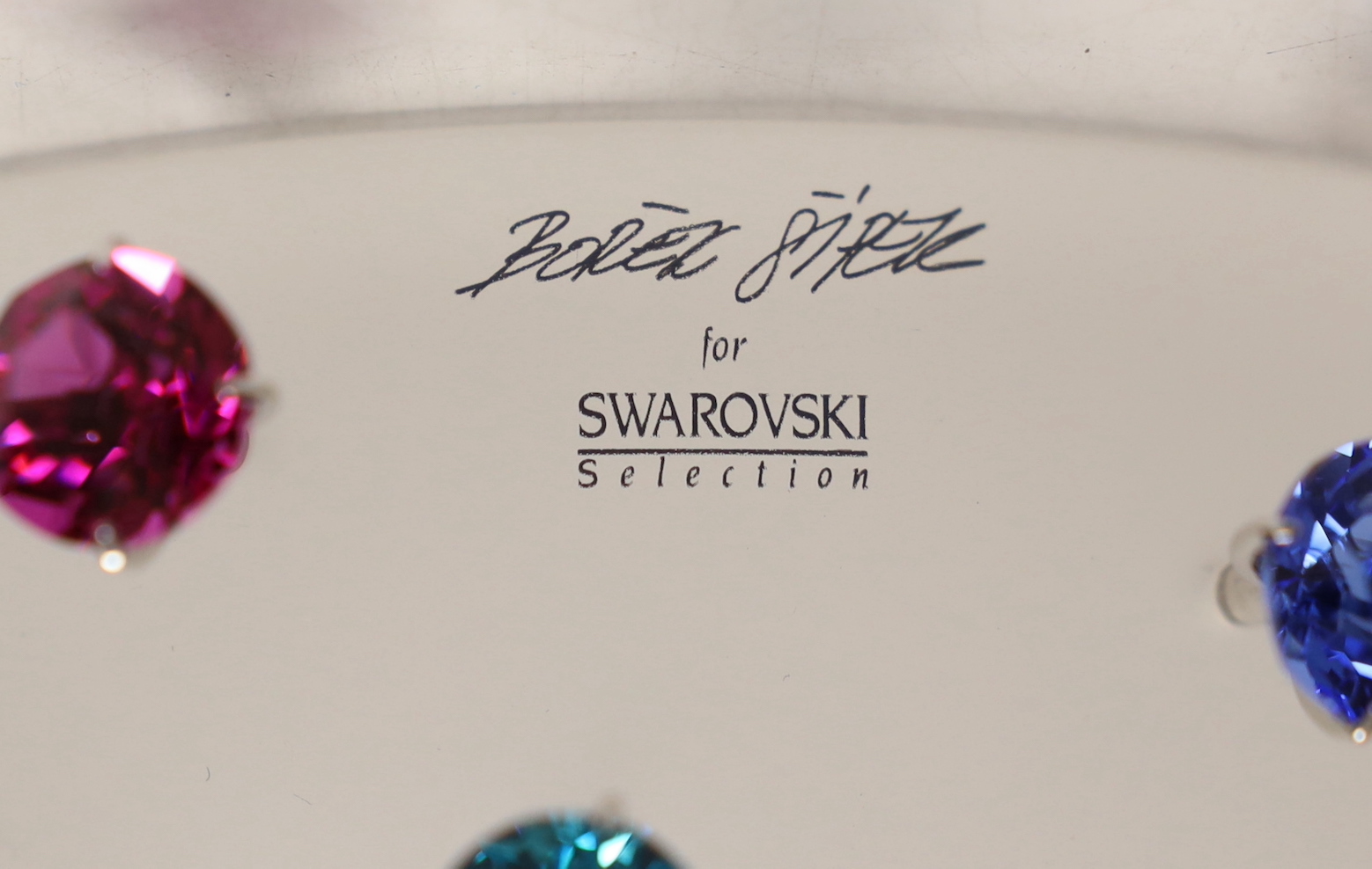 A Swarovski Apollo bowl with original box